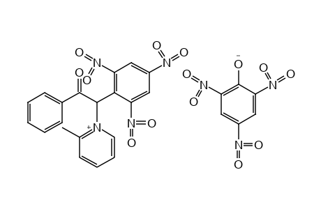 1-(alpha-(2,4,6-TRINITROPHENYL)PHENACYL]-2-PICOLINIUM PICRATE