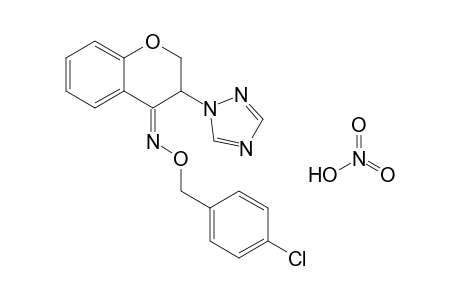 (Z)-2,3-Dihydro-3-(1H-1,2,4-triazol-1-yl)-4H-1-benzopyran-4-one O-(4-chlorophenylmethyl)oxime nitrate