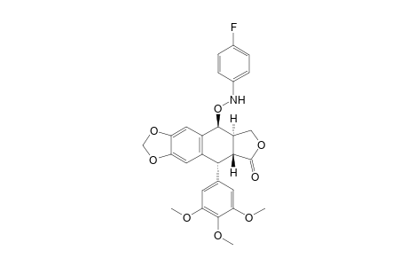 (5S,5aR,8aR,9R)-5-(4-fluoroanilino)oxy-9-(3,4,5-trimethoxyphenyl)-5a,6,8a,9-tetrahydro-5H-isobenzofuro[6,5-f][1,3]benzodioxol-8-one