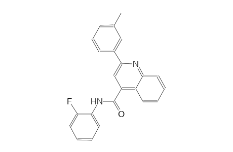 N-(2-fluorophenyl)-2-(3-methylphenyl)-4-quinolinecarboxamide