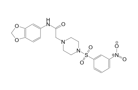 1-piperazineacetamide, N-(1,3-benzodioxol-5-yl)-4-[(3-nitrophenyl)sulfonyl]-
