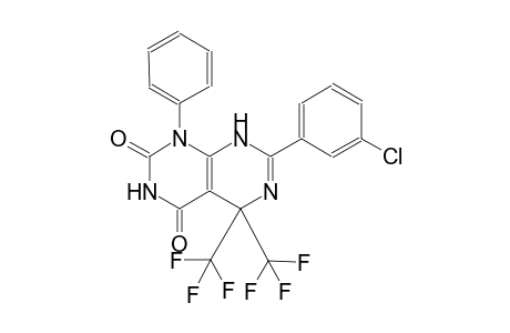 7-(3-chlorophenyl)-1-phenyl-5,5-bis(trifluoromethyl)-5,8-dihydropyrimido[4,5-d]pyrimidine-2,4(1H,3H)-dione