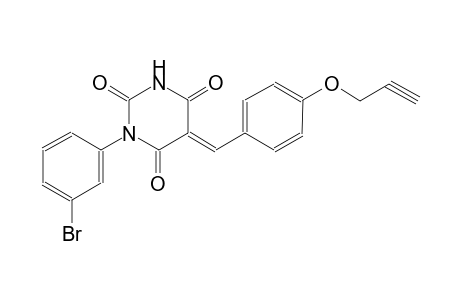 (5E)-1-(3-bromophenyl)-5-[4-(2-propynyloxy)benzylidene]-2,4,6(1H,3H,5H)-pyrimidinetrione