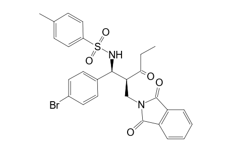 Erythro-N-(1-(4-bromophenyl)-2-((1,3-dioxoisoindolin-2-yl)methyl)-3-oxopentyl)-4-methylbenzenesulfonamide