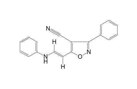 trans-5-(2-ANILINOVINYL)-3-PHENYL-4-ISOXAZOLECARBONITRILE