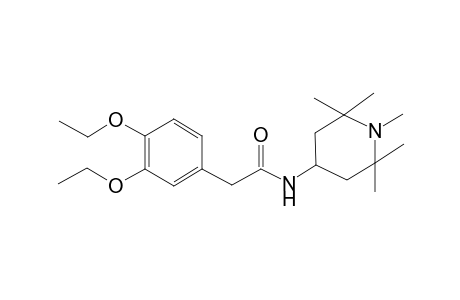 2-(3,4-Diethoxyphenyl)-N-(1,2,2,6,6-pentamethyl-4-piperidinyl)acetamide