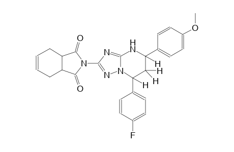 2-[7-(4-fluorophenyl)-5-(4-methoxyphenyl)-4,5,6,7-tetrahydro[1,2,4]triazolo[1,5-a]pyrimidin-2-yl]-3a,4,7,7a-tetrahydro-1H-isoindole-1,3(2H)-dione