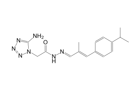 2-(5-amino-1H-tetraazol-1-yl)-N'-[(E,2E)-3-(4-isopropylphenyl)-2-methyl-2-propenylidene]acetohydrazide