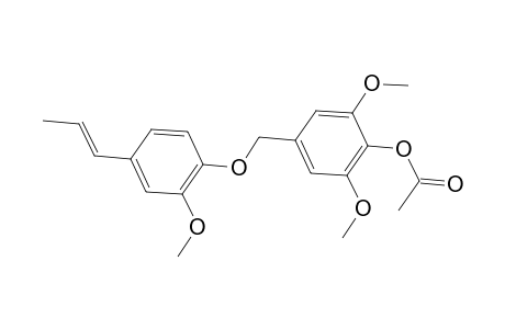 2,6-Dimethoxy-4-((2-methoxy-4-[(1E)-1-propenyl]phenoxy)methyl)phenyl acetate