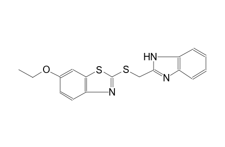 2-[(1H-benzimidazol-2-ylmethyl)sulfanyl]-6-ethoxy-1,3-benzothiazole