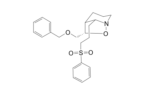 (5R*,6R*,8R*)-6-Benzyloxymethyl-8-[3-(phenylsulfonylpropyl]-7-oxa-1-azabicyclo[3.2.1]octane