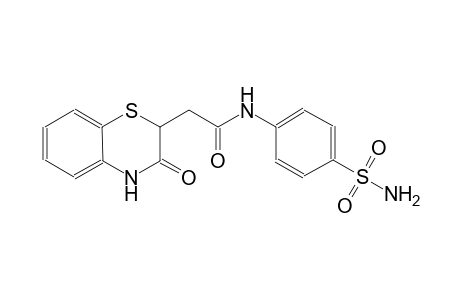 2H-1,4-benzothiazine-2-acetamide, N-[4-(aminosulfonyl)phenyl]-3,4-dihydro-3-oxo-