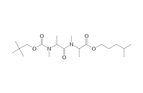 Alanylalanine, N,N'-dimethyl-N'-neopentyloxycarbonyl-, isohexyl ester