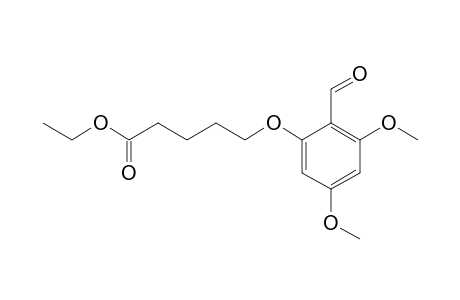 ETHYL-5-(2-FORMYL-3,5-DIMETHOXYPHENOXY)-VALERATE
