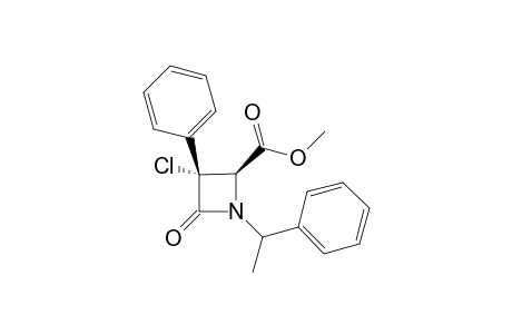 3-Chloro-4-oxo-3-phenyl-1-(1-phenylethyl)azetidine-2-carboxylic acid methyl ester