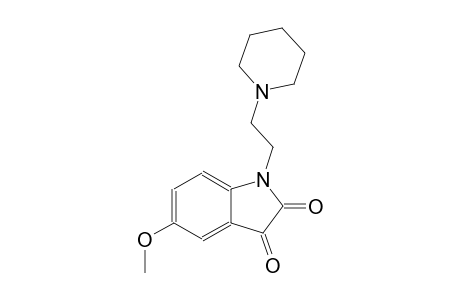 5-methoxy-1-[2-(1-piperidinyl)ethyl]-1H-indole-2,3-dione