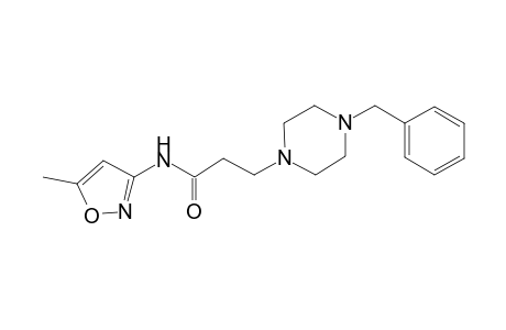 3-(4-Benzyl-piperazin-1-yl)-N-(5-methyl-isoxazol-3-yl)-propionamide