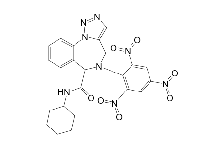 N-Cyclohexyl-4,5-dihydro-5-(2,4,6-trinitrophenyl)-1,2,3-triazolo[1,5-a][1,4]benzodiazepine-6-carboxamide