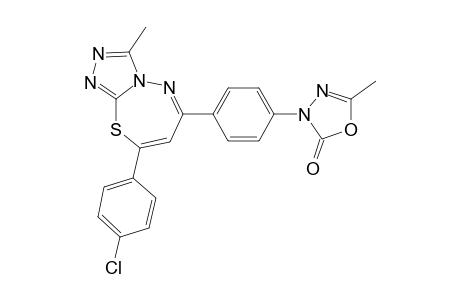 3-(4-(8-(4-chlorophenyl)-3-methyl-[1,2,4]triazolo[3,4-b][1,3,4]thiadiazepin-6-yl)phenyl)-5-methyl-1,3,4-oxadiazol-2(3H)-one