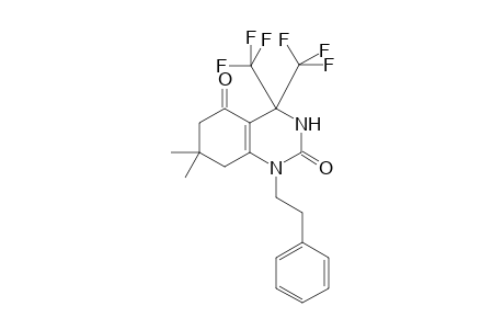 2,5(1H,3H)-Quinazolinedione, 4,6,7,8-tetrahydro-7,7-dimethyl-1-(2-phenylethyl)-4,4-bis(trifluoromethyl)-