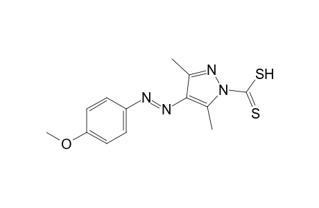 3,5-dimethyl-4-[(p-methoxyphenyl)azo]pyrazole-1-carbodithioic acid
