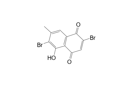 2,6-Dibromo-5-hydroxy-7-methylnaphthoquinone