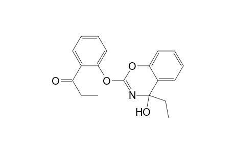 4-Ethyl-4-hydroxy-2-(2-propionylphenoxy)-4H-benz[1,3]oxazine