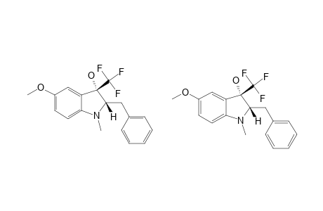 CIS-(2S*,3S*)-1-METHYL-2-PHENETHYL-5-METHOXY-3-(TRIFLUOROMETHYL)-3-INDOLINOL