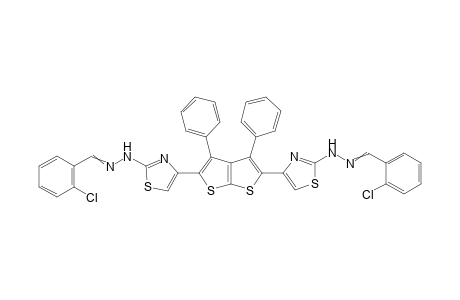 4,4'-(3,4-Diphenylthieno[2,3-b]thiophene-2,5-diyl)bis(2-(2-(2-chlorobenzylidene) hydrazinyl)thiazole)