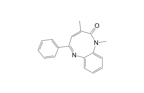 1,6-Benzodiazocin-2(1H)-one, 1,3-dimethyl-5-phenyl-