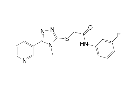 Acetamide, N-(3-fluorophenyl)-2-[4-methyl-5-(pyridin-3-yl)-4H-[1,2,4]triazol-3-ylsulfanyl]-