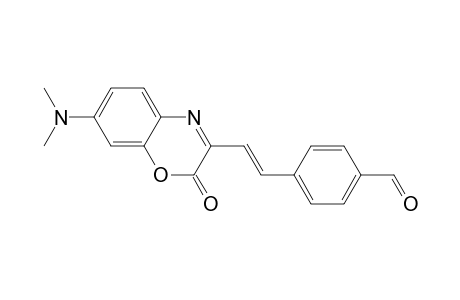 4-[(E)-2-[7-(dimethylamino)-2-keto-1,4-benzoxazin-3-yl]vinyl]benzaldehyde