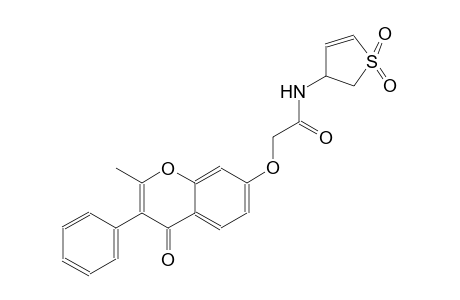 acetamide, N-(2,3-dihydro-1,1-dioxido-3-thienyl)-2-[(2-methyl-4-oxo-3-phenyl-4H-1-benzopyran-7-yl)oxy]-