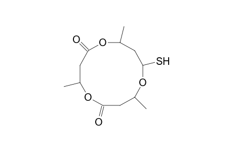 4,8,12-Trimethyl-10-mercapto-1,5,9-trioxacyclodecane-2,6-dione