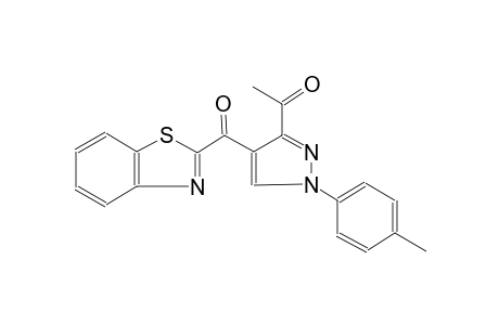 ethanone, 1-[4-(2-benzothiazolylcarbonyl)-1-(4-methylphenyl)-1H-pyrazol-3-yl]-