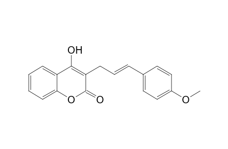 2H-1-Benzopyran-2-one, 4-hydroxy-3-[3-(4-methoxyphenyl)-2-propenyl]-, (E)-