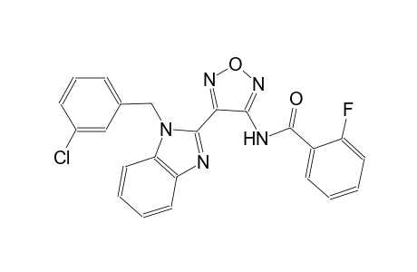 benzamide, N-[4-[1-[(3-chlorophenyl)methyl]-1H-benzimidazol-2-yl]-1,2,5-oxadiazol-3-yl]-2-fluoro-