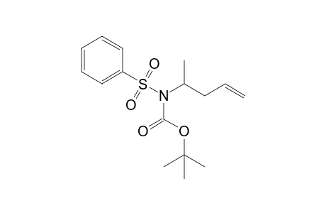 N-(benzenesulfonyl)-N-pent-4-en-2-ylcarbamic acid tert-butyl ester