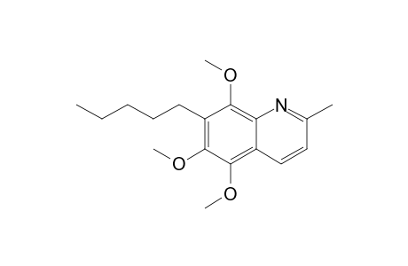 5,6,8-Trimethoxy-7-pentyl-2-methylquinoline