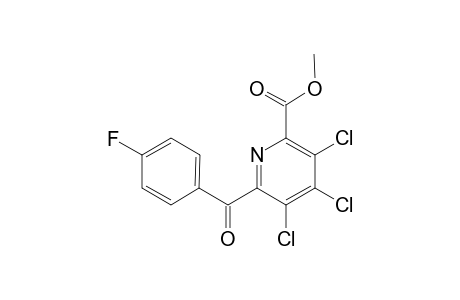 3,4,5-Trichloro-6-(p-fluoro benzoyl)-, m-ethyl ester picolinic acid