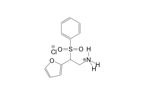 2-furanethanaminium, beta-(phenylsulfonyl)-, chloride