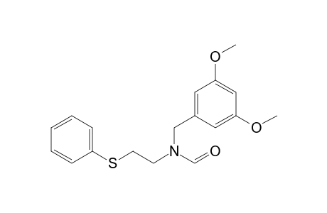 N-(3,5-dimethoxybenzyl)-N-[2-(phenylthio)ethyl]formamide