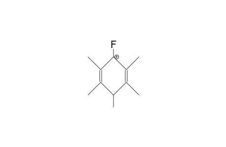 Fluoro-pentamethyl-benzenium cation