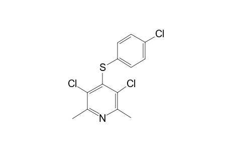 3,5-Dichloro-4-[(4-chlorophenyl)sulfanyl]-2,6-dimethylpyridine