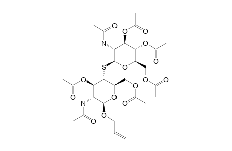 ALLYL-3,6-DI-O-ACETYL-4-S-(2-ACETAMIDO-3,4,6-TRI-O-ACETYL-2-DEOXY-BETA-D-GLUCOPYRANOSYL)-2-ACETAMIDO-2-DEOXY-4-THIO-BETA-D-GLUCOPYRANOSIDE
