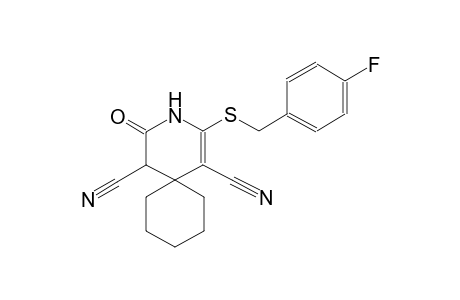 2-[(4-fluorobenzyl)sulfanyl]-4-oxo-3-azaspiro[5.5]undec-1-ene-1,5-dicarbonitrile