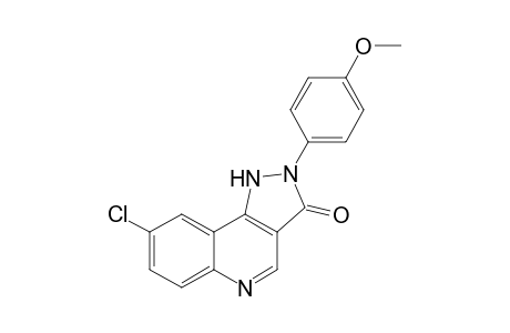 8-Chloranyl-2-(4-methoxyphenyl)-1H-pyrazolo[4,3-c]quinolin-3-one