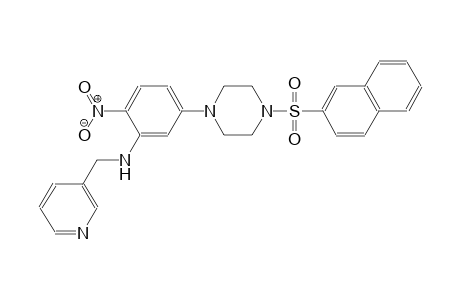 5-[4-(2-naphthylsulfonyl)-1-piperazinyl]-2-nitro-N-(3-pyridinylmethyl)aniline