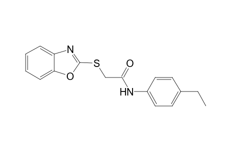 2-(1,3-Benzoxazol-2-ylsulfanyl)-N-(4-ethylphenyl)acetamide