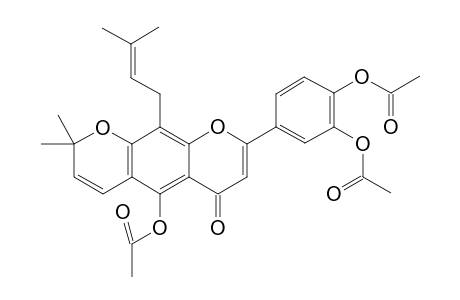 6,7-(2,2-Dimethylpyrano)-8-prenyl-5,3',4'-trihydroxyflavone acetate